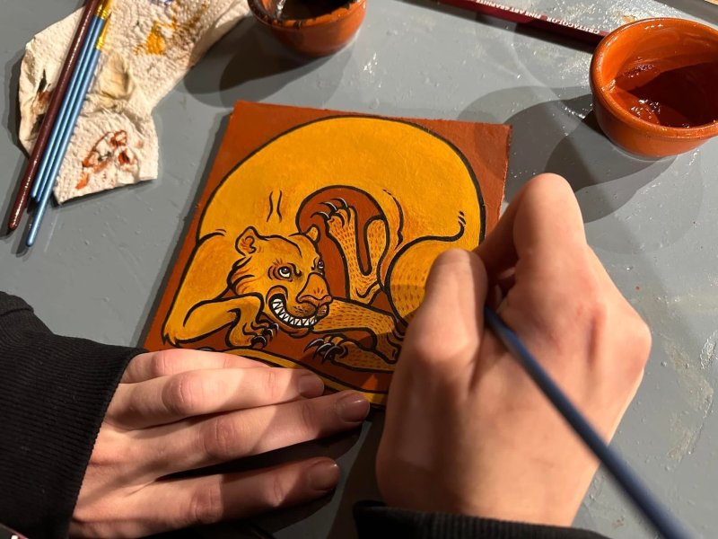 Atelier d’initiation à la détrempe médiévale sur bois par Michel Desmier