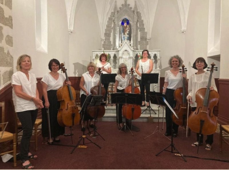 3 animations musicales par le Septuor Uccelli - 5 violoncelles, 1 hautbois, 1 flûte traversière à 15, 16 et 17h (15 min par session)