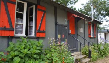 Visite de la Cité de l'habitat provisoire de Soye