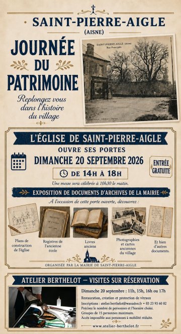 Journée du patrimoine St-Pierre-Aigle
