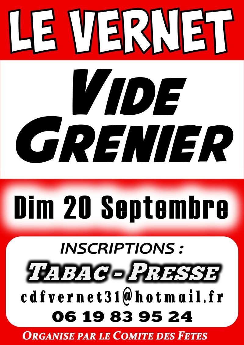 Vide Grenier / Le Vernet