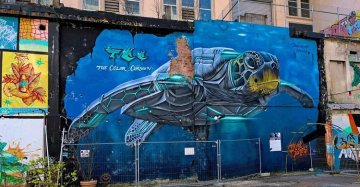 Fresque participative sur le thème de la mer