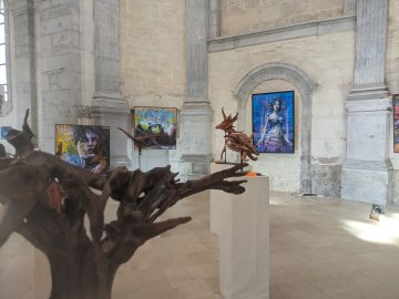 Exposition de peintres amateurs à l'abbaye de Baume-les-Dames