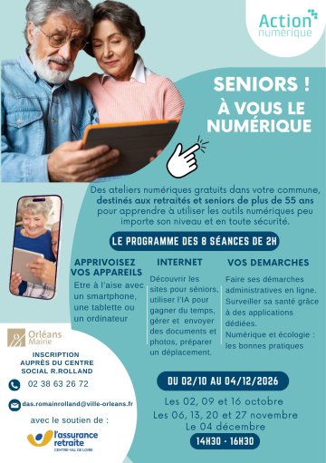 A vous le Numérique Seniors ! à Orléans la Source