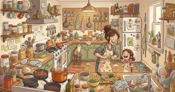 Joyeux bazar dans la cuisine