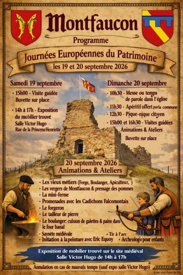 Animations et ateliers au château de Montfaucon