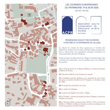 Parcours commenté du village de Saint-Chaptes