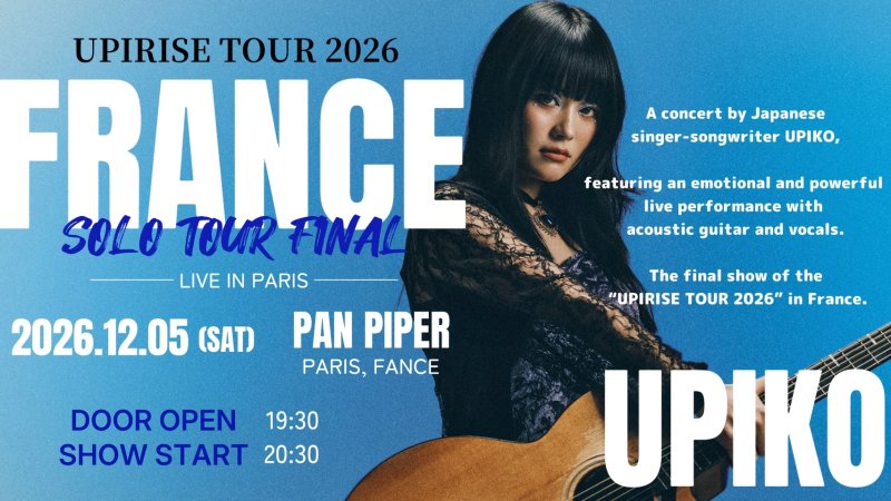 UPIRISE TOUR 2026 – France Solo Tour Final