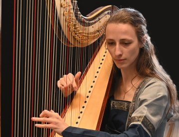 Parenthèse musicale à la harpe