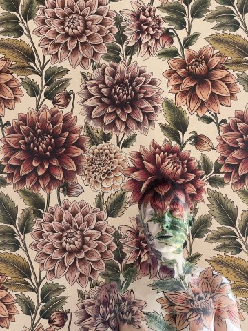 Bodypainting en Toile de Jouy