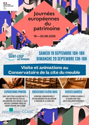 Journées Européennes du Patrimoine 2026 au Conservatoire de la cité du meuble
