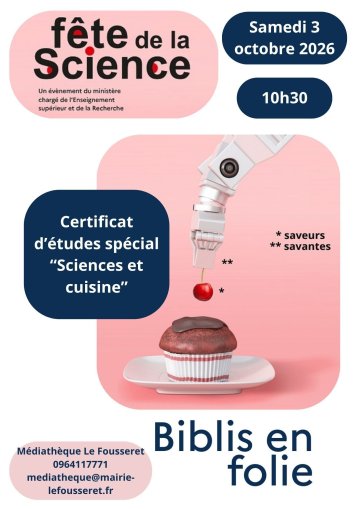Certificat d'études spécial "Sciences & cuisine"