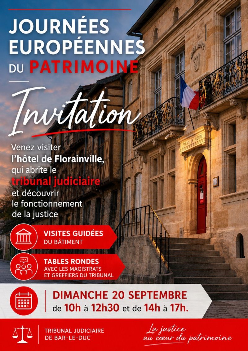 Invitation à la découverte du Tribunal de Bar-le-Duc