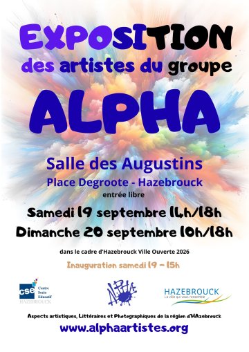 Exposition des artistes du groupe ALPHA