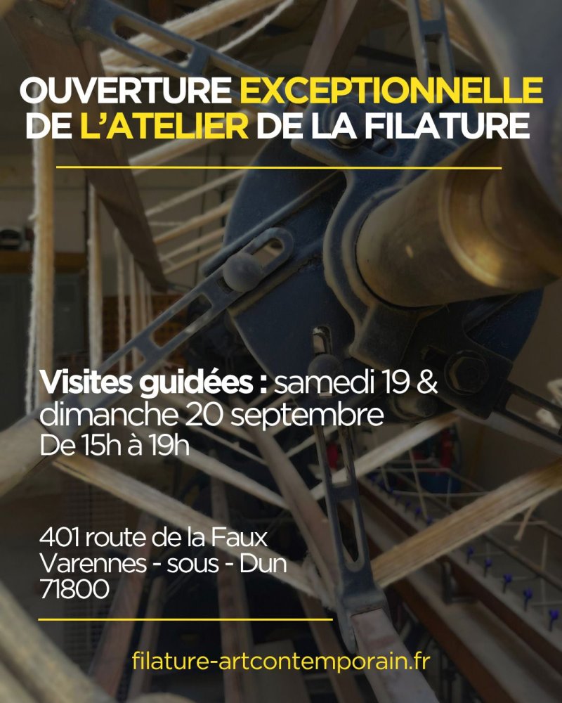 Visite guidée de l'atelier de La Filature !