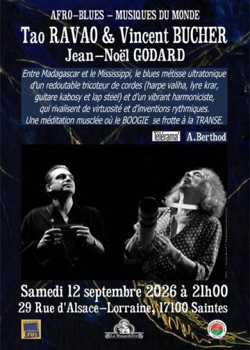 Tao RAVAO, Vincent BUCHER et Jean-Noël GODARD à Saintes (17)