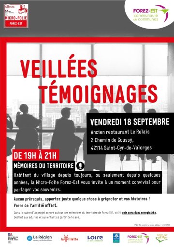 Veillée témoignages