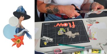 Atelier collage artistique et poétique autour de la mode et du cuir