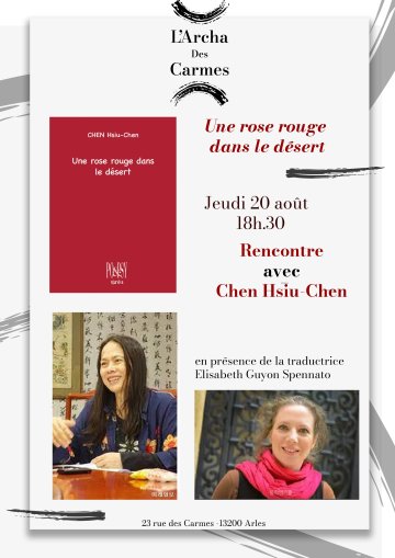 Une rose rouge dans le désert