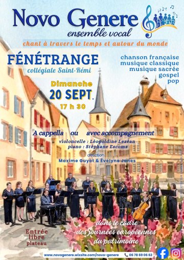 Concert de l'ensemble vocal Novo Genere