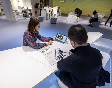 Visite de la médiathèque