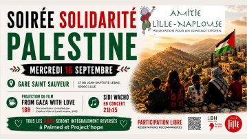 Soirée de solidarité avec la Palestine