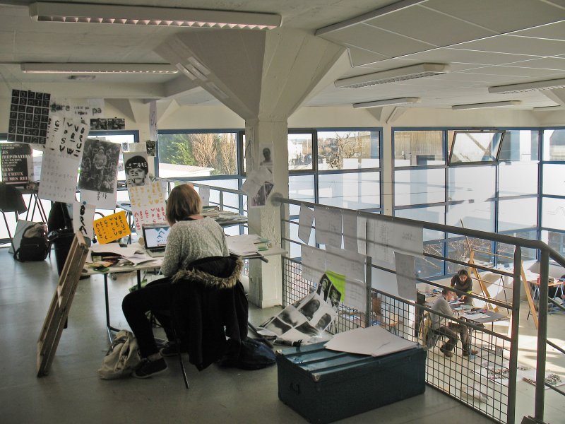 Visite de l'Ecole européenne supérieure d'art de Bretagne, site de Lorient