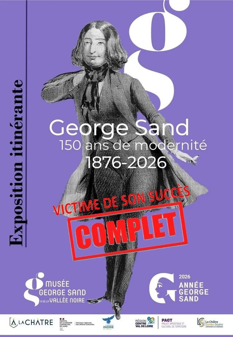 [Complet] Visite guidée et lectures à voix haute de l’exposition « George Sand, 150 ans de modernité »