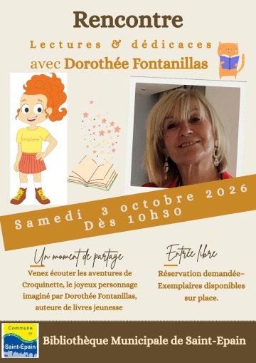 Rencontre, lectures et dédicaces