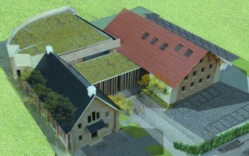 Le pôle culturel et l'église de la Prairie