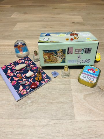 Atelier créatif pour décorer une boîte à trésors