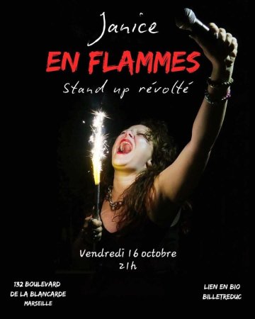 Janice en Flammes dans Stand up révolté