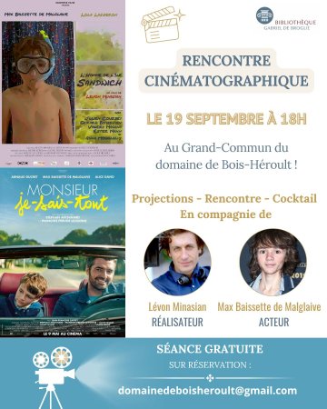 Rencontre Cinématographique ! Projection de “L’Homme de l’Île Sandwich” et "Monsieur je-sais-tout"