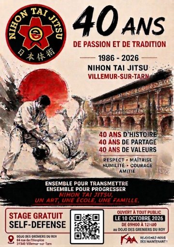 40ème anniversaire du Taï-Jitsu Kan Villemur-sur-Tarn