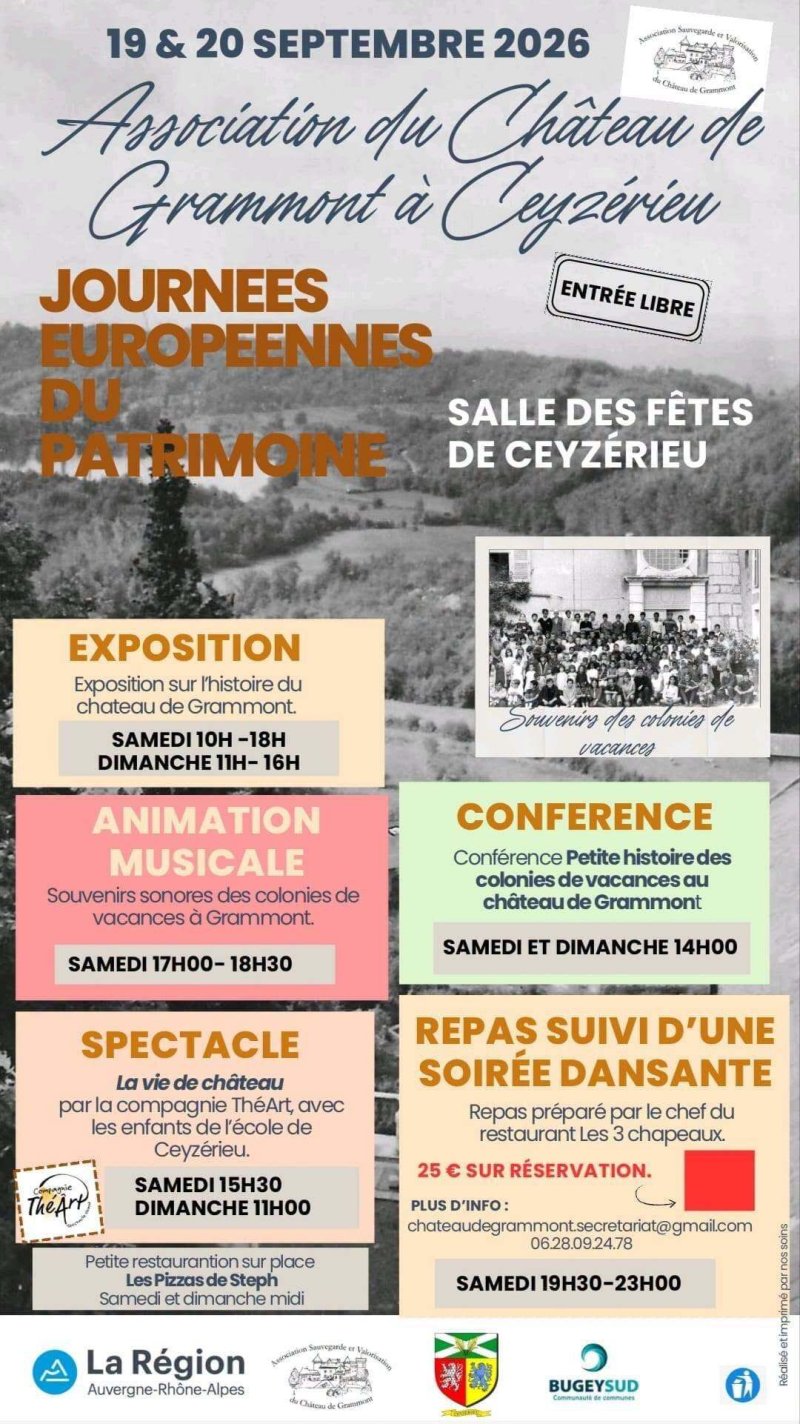 Les colonies de vacances au château de Grammont