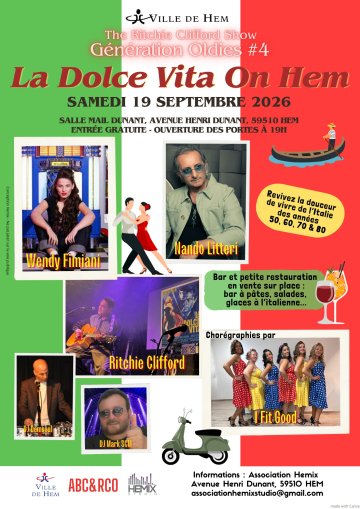 The Ritchie Clifford Show présente "La Dolce Vita On Hem" !!!