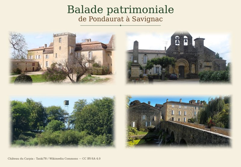 Balade patrimoniale entre Pondaurat et Savignac