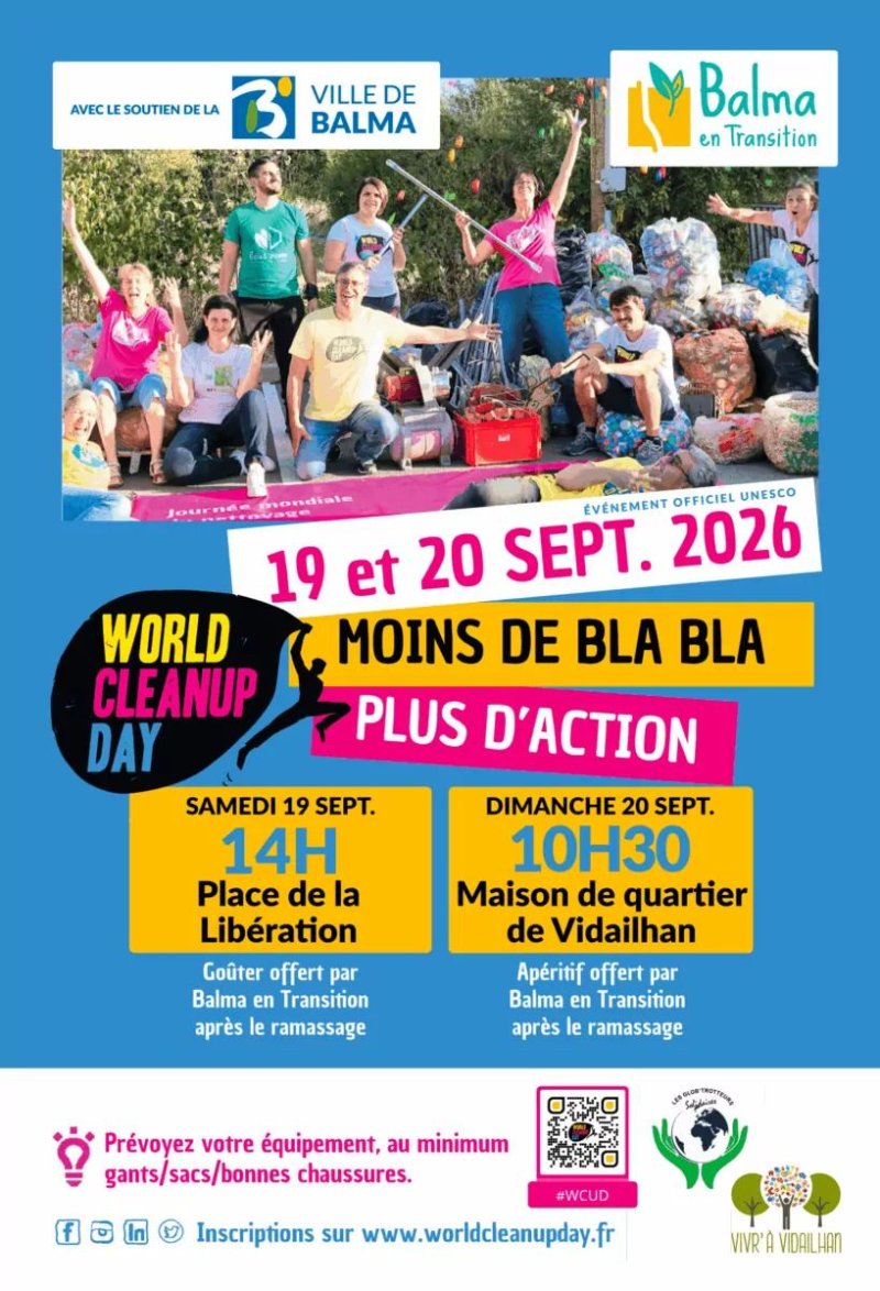 World Clean Up Day - Les 19 et 20 septembre