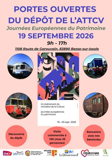 Portes ouvertes du dépôt de l'Association du Train Touristique du Centre-Var