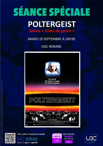 Soirée films de genre avec la projection du film Poltergeist