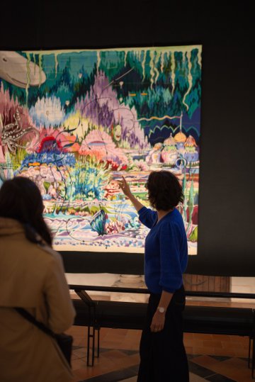 Visite flash de l'exposition Aubusson tisse Tolkien