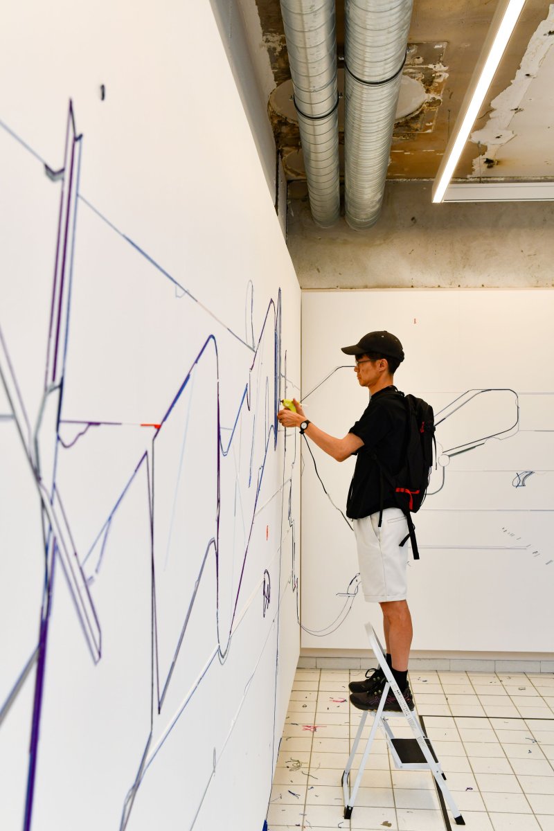 Visite libre de l'exposition Ligne/Étoiles de Keita Mori