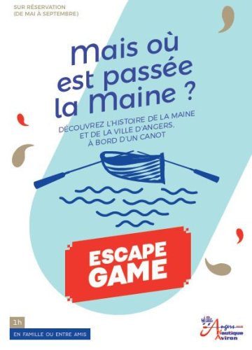 Escape Game pour découvrir le centre historique d'Angers en canot