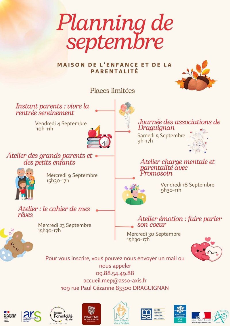Maison de l'Enfance et de la Parentalité - Programme