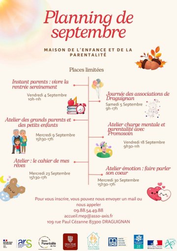 Maison de l'Enfance et de la Parentalité - Programme