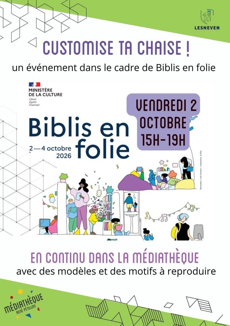 Atelier : customise ta chaise !
