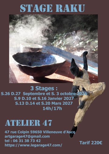 Stage de céramique Raku