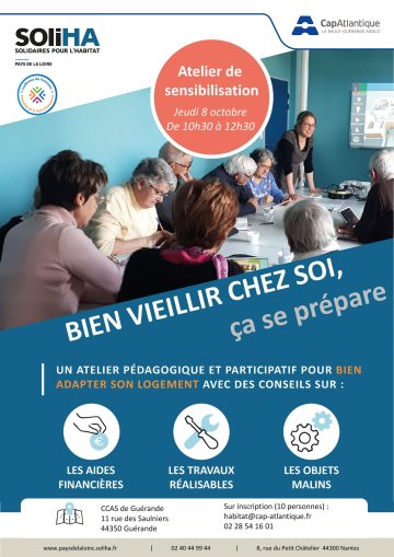 Atelier "Bien vieillir chez soi, ça se prépare"
