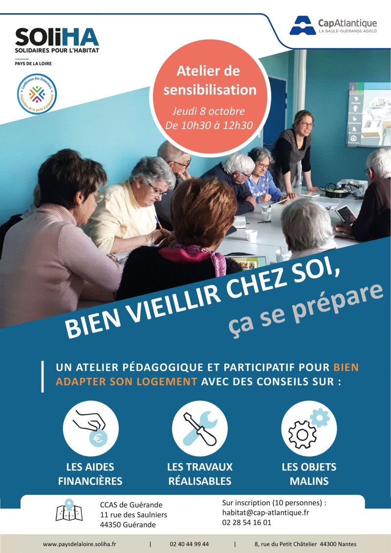 Atelier "Bien vieillir chez soi, ça se prépare"