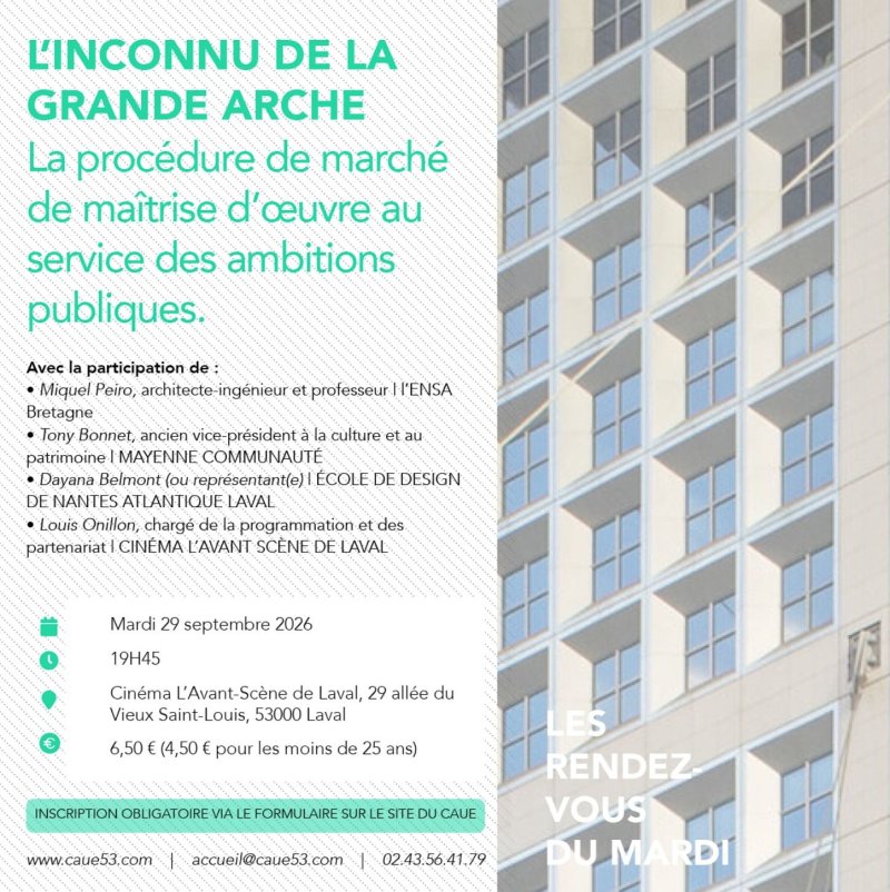 Les Rendez-Vous du Mardi : l’inconnu de la grande arche